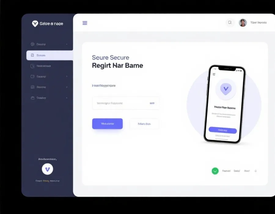 安全注册流程界面示意图