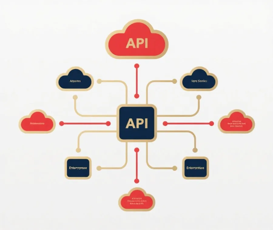 企业级API接入架构示意图